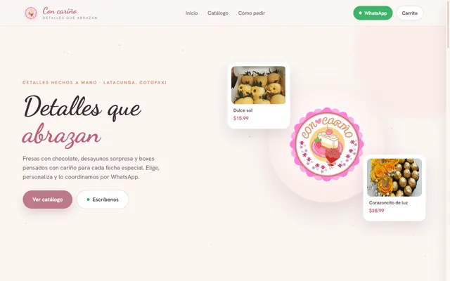 Con Cariño homepage